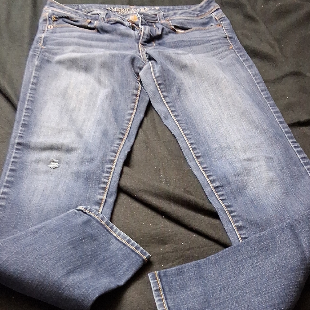 American Eagle Outfitters Dark Blue Skinny Jeans